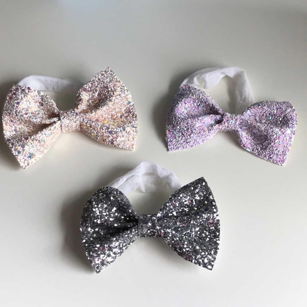 Baby Toddler Handmade Boutique Headband Bow LOT